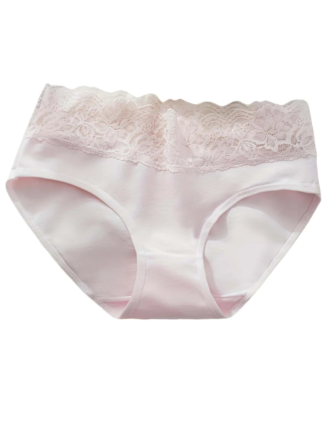Women’s Pure Cotton Underwear 6-Pack – Lace Trim Soft Comfort Briefs Set