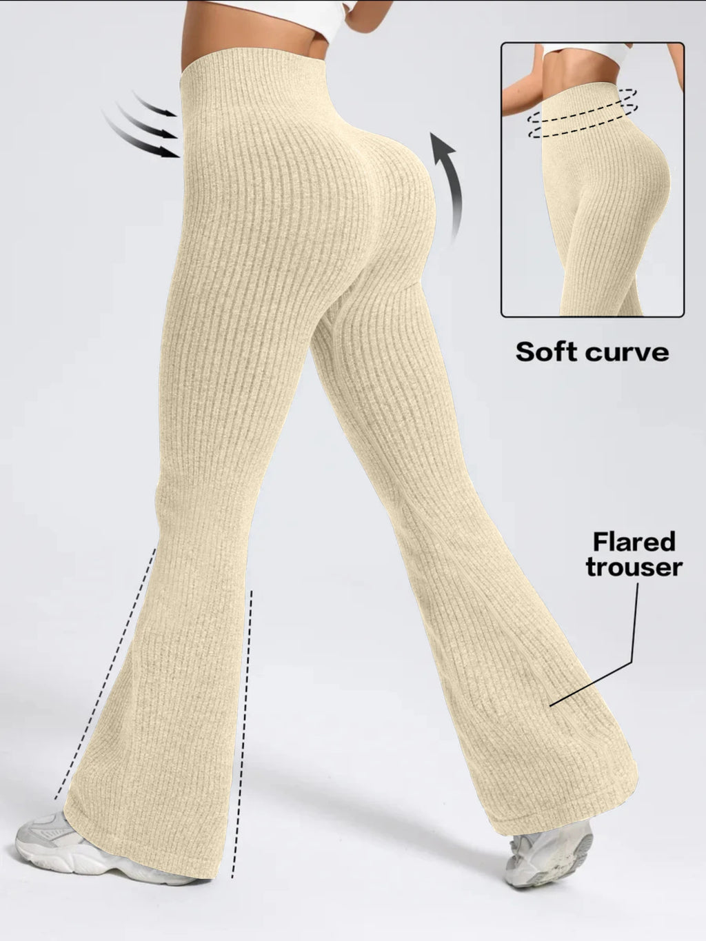 High Waist Bell Bottom Yoga Pants