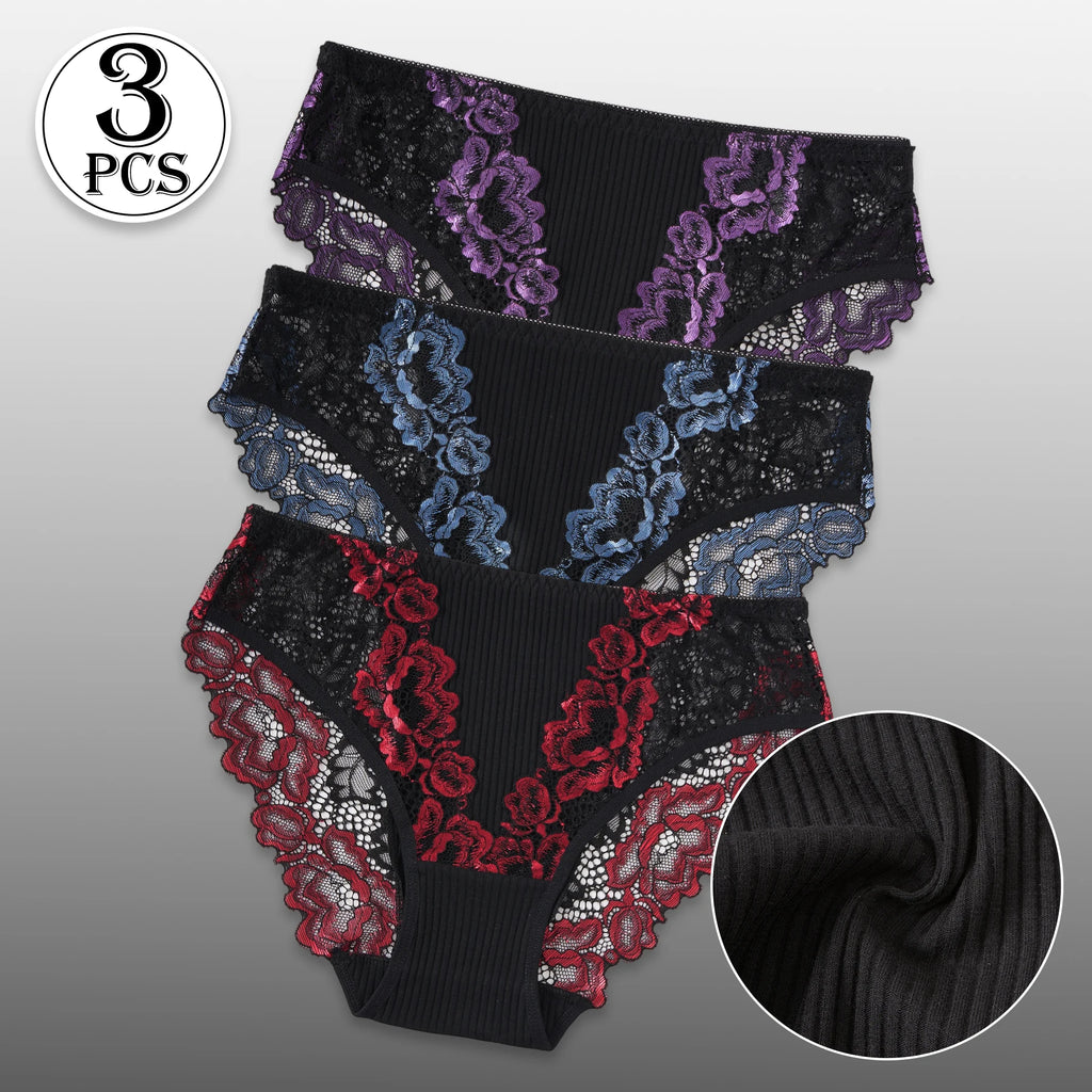 Soft Lace Cotton Trio