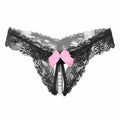 Sensual Lace & Pearl Triangle Thong