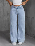 SkyWide™ Light Blue Wide-Leg Jeans