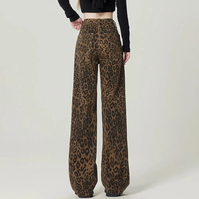LeopardVibe Baggy Jeans