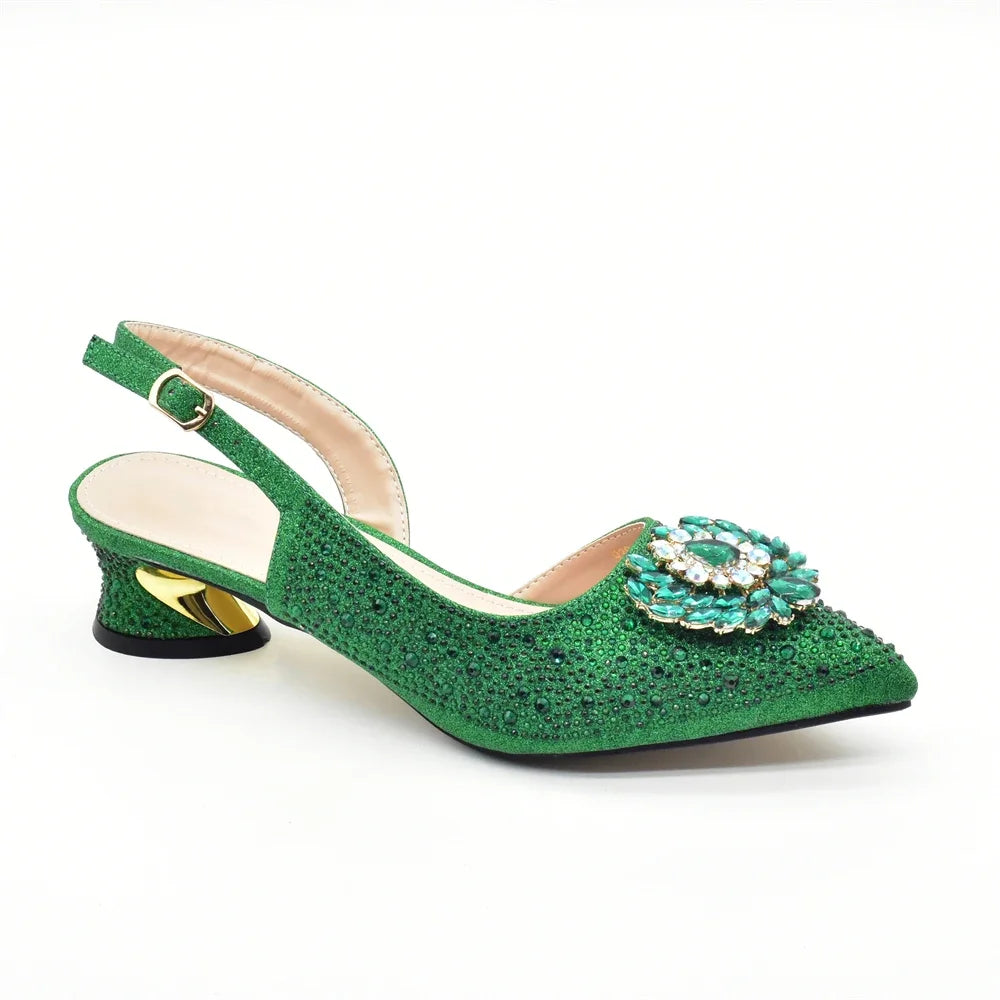 Royal Crystal Elegance Shoe & Bag Set