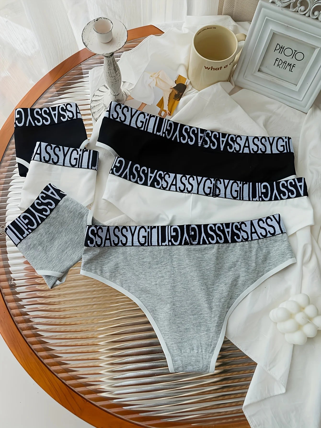 6PCS Women’s Pure Cotton Briefs – High Slit Sports Panties with Soft Comfort Fit