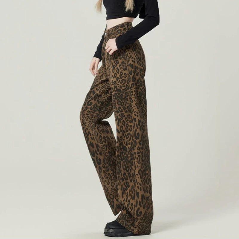 LeopardVibe Baggy Jeans