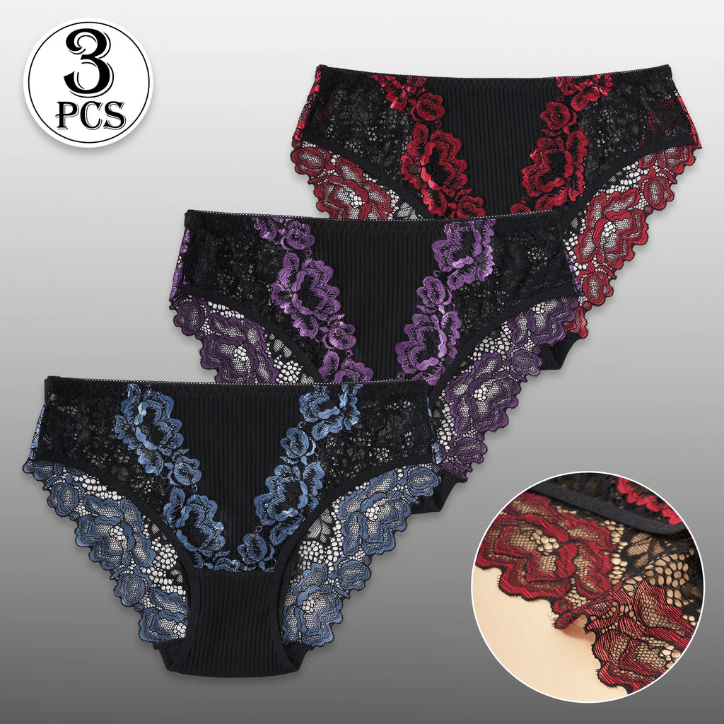 Soft Lace Cotton Trio