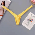 4PCS Sexy Low Waist Thong Set for Women – Breathable Deep V Bikini Panties