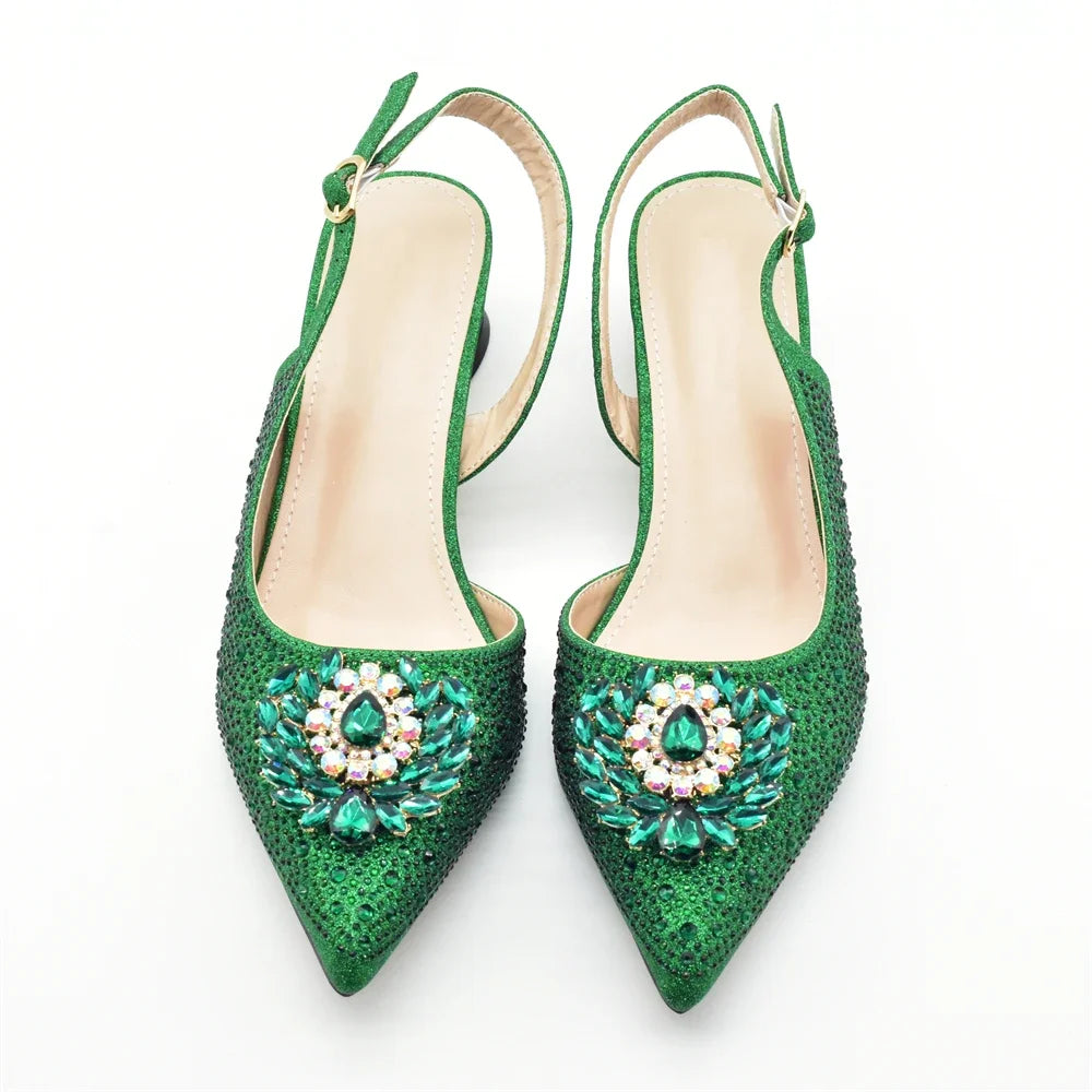 Royal Crystal Elegance Shoe & Bag Set