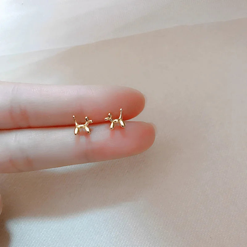 Small Gold-Plated Butterfly Heart Tragus Helix Studs