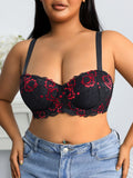 Comfort Lace Wide Strap Bra for Women Plus Size