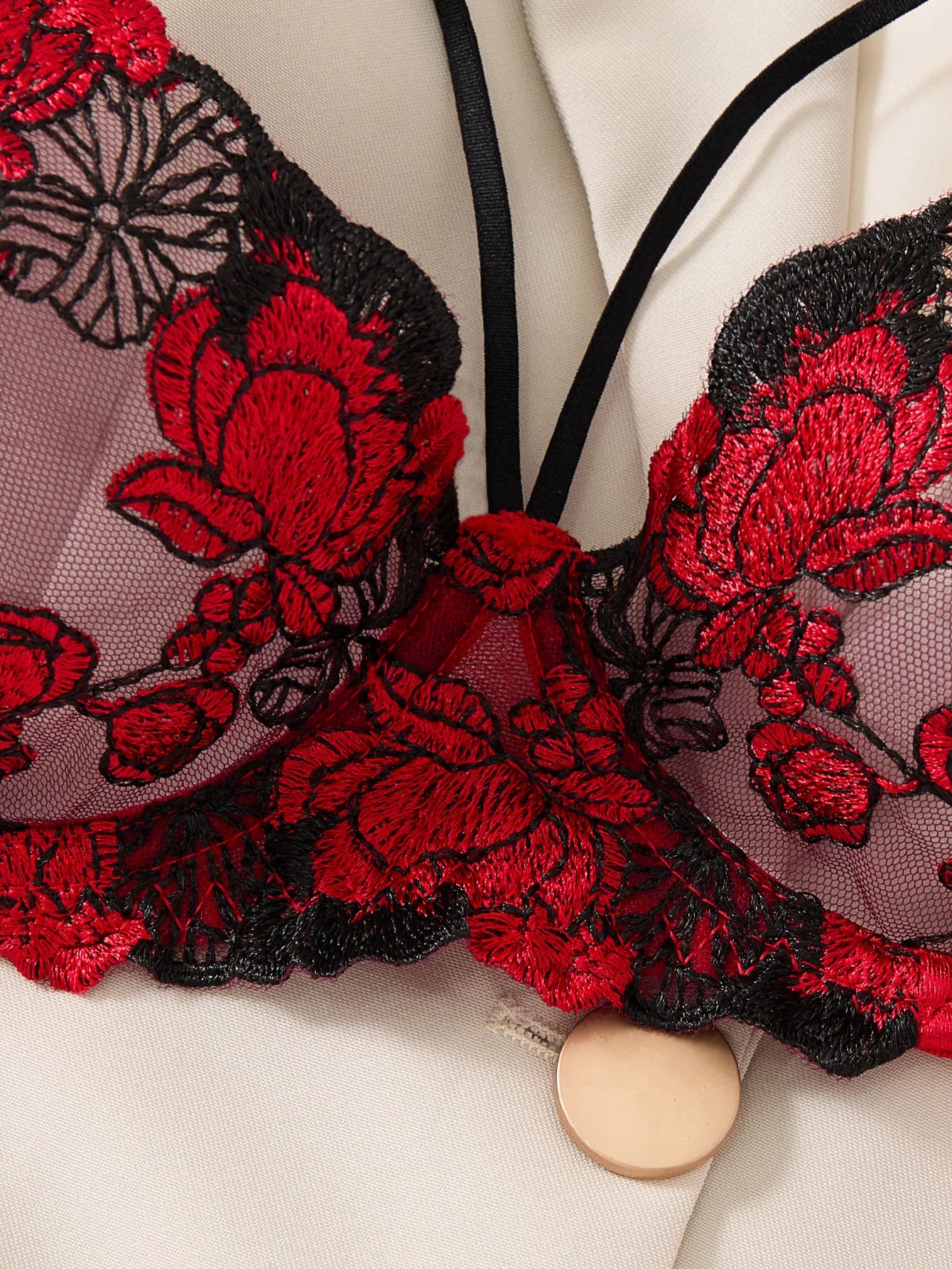 Scarlet Seduction Lace Set