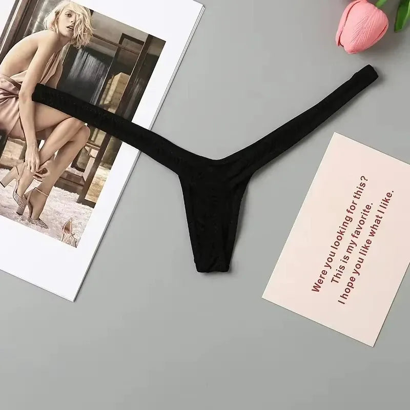 LunaSilk™ 4-Pack Seamless Cotton Thongs – Breathable, Invisible & All-Day Comfort