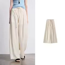 Women’s Bohemian Striped Wide Leg Pants 2026