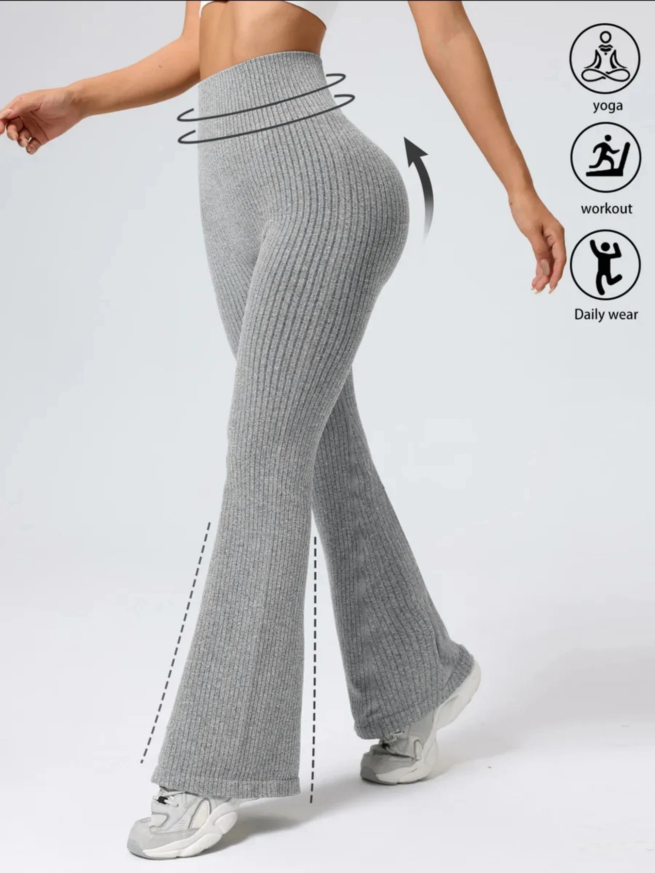 High Waist Bell Bottom Yoga Pants