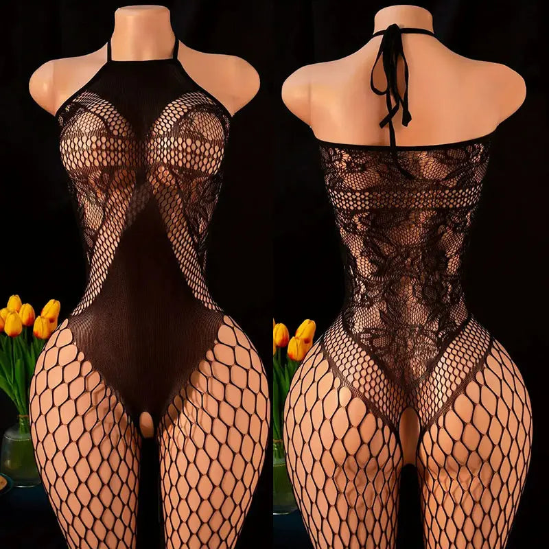 Lace One-Piece Bodysuit Lingerie Set Women
