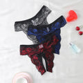 Sexy Lace Thong Crotchless Women Underwear Invisible Low Waist Panties