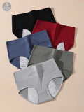 Women’s Period Underwear 5-Pack – High Waist Leak Proof Cotton Menstrual Briefs Plus Size