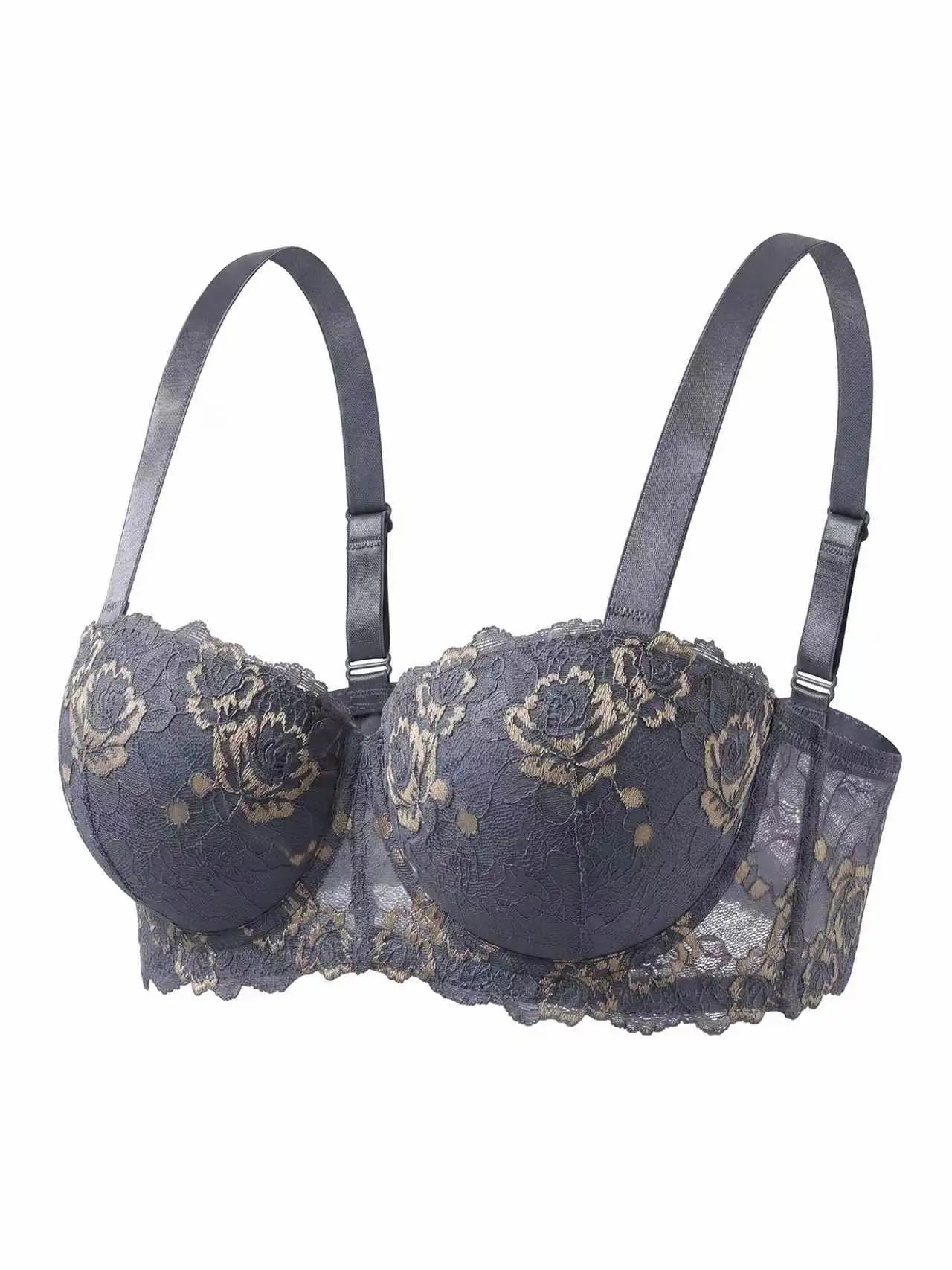 Comfort Lace Wide Strap Bra for Women Plus Size