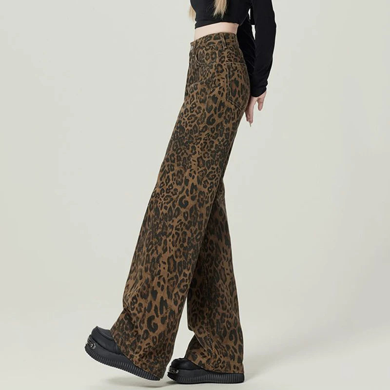 LeopardVibe Baggy Jeans