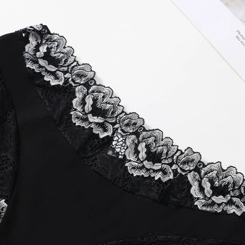 5-Pack Women’s Lace Panties – Soft Cotton Blend, Romantic Print & Comfortable Fit