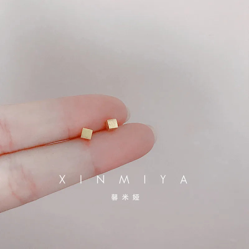 Small Gold-Plated Butterfly Heart Tragus Helix Studs