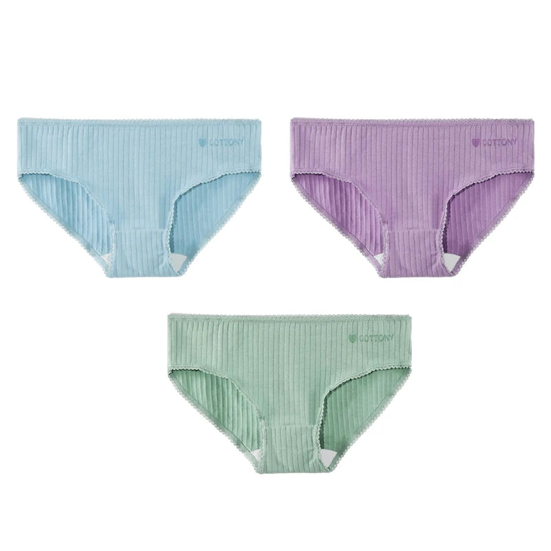 5-Pack Women’s Cotton Briefs – Soft Breathable Mid-Waist Thin Summer Underwear Set