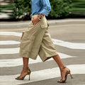 The Summer Essential: Chic Wide-Leg Cargo Capris