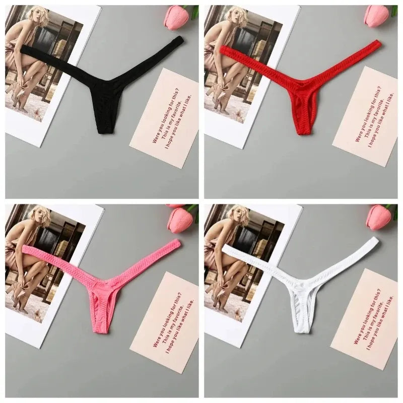 LunaSilk™ 4-Pack Seamless Cotton Thongs – Breathable, Invisible & All-Day Comfort
