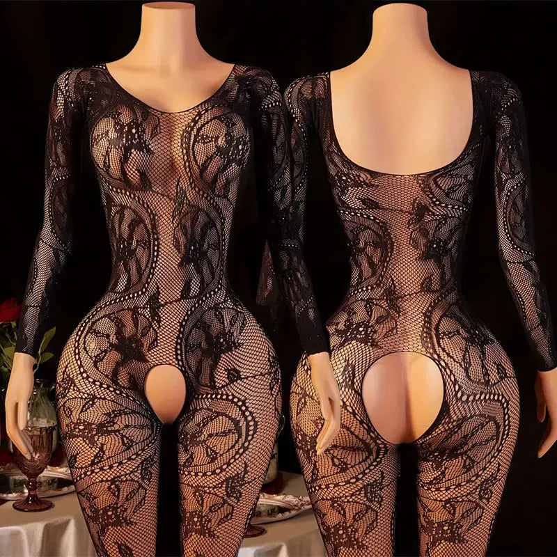 Lace One-Piece Bodysuit Lingerie Set Women