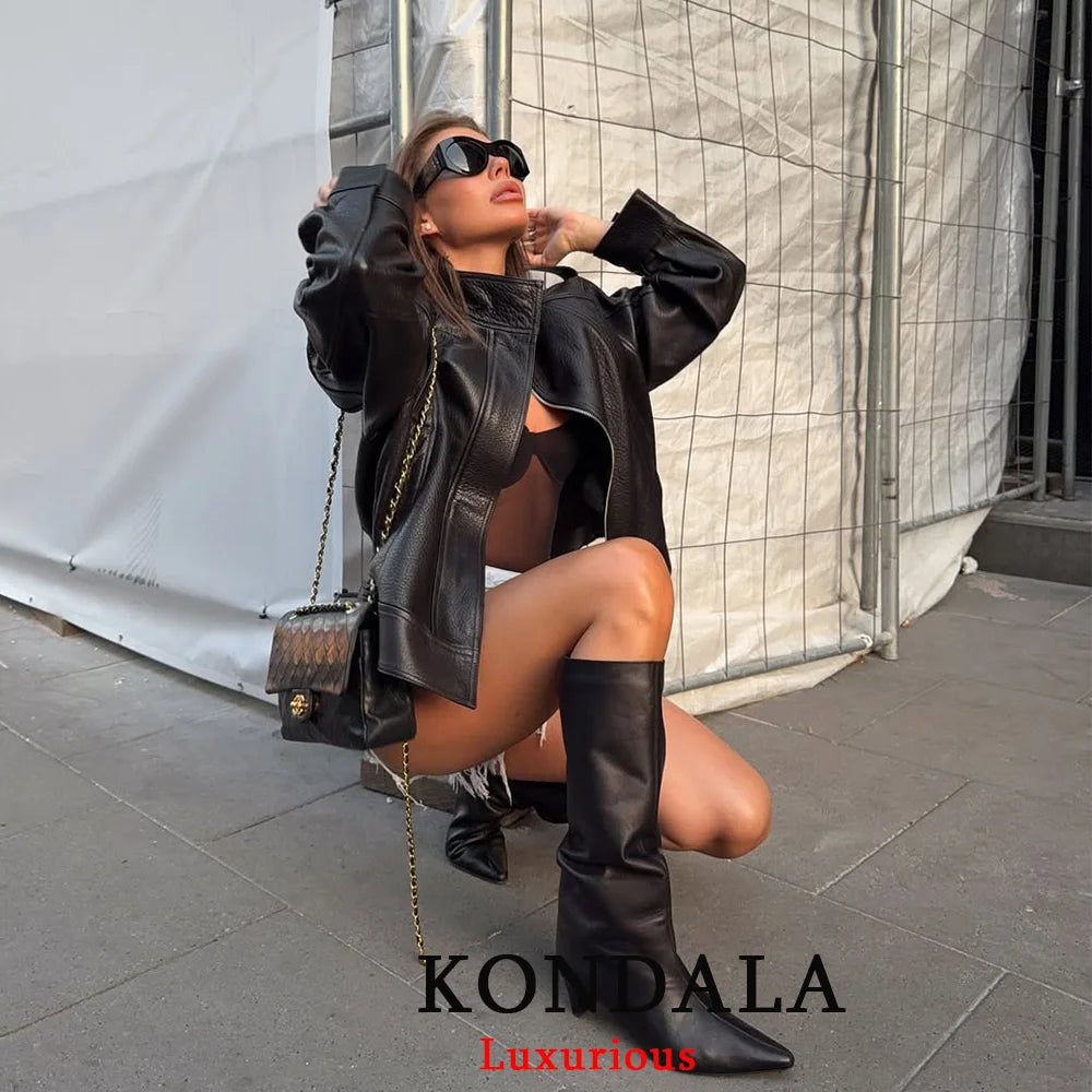 BlackCore Oversized Leather 🖤✨