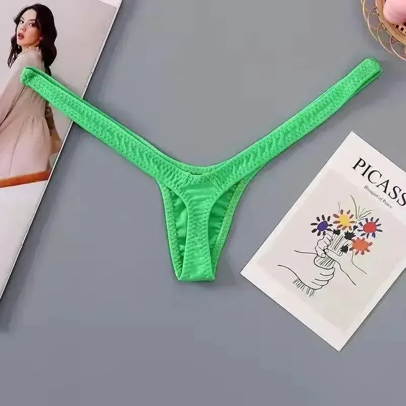 LunaSilk™ 4-Pack Seamless Cotton Thongs – Breathable, Invisible & All-Day Comfort